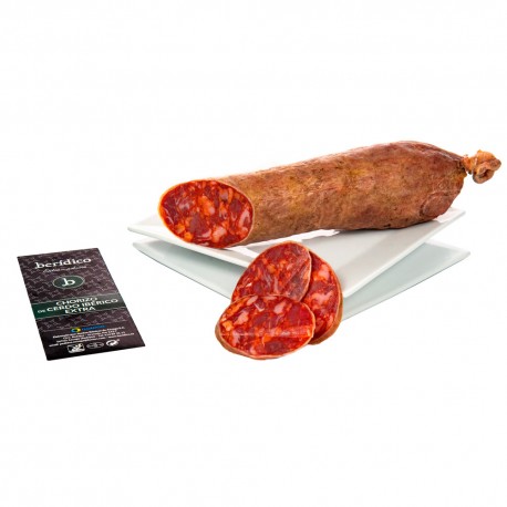 Chorizo de cerdo Ibérico Extra de Extremadura BERÍDICO (500 g aprox)