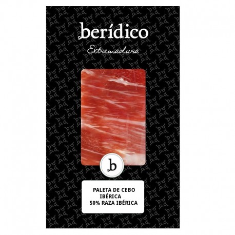 Traditionally-sliced Cebo Iberian Shoulder from Extremadura 100g. BERÍDICO