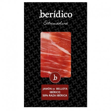Loncheado tradicional Jamón de Bellota 50%  Ibérico de Extremadura 100g BERÍDICO