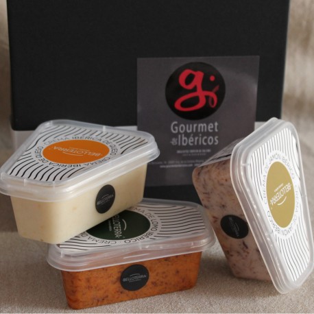 Selection Box of Iberiam Ham, Loin and Cheese Cream from Los Pedroches 3 units BELLOTERRA