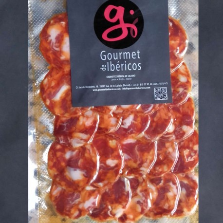Sliced Extra Quality Iberian Cular Chorizo from Extremadura 100g. 5 IBERICO