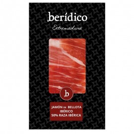 Hand-sliced Acorn-fed 50% Iberian Ham from Extremadura 100g BERÍDICO